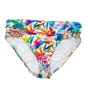 LRL Lauren Ralph Lauren Multicolored Bikini Bottom Size Large